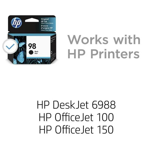 HP 98 (C9364WN) Original Ink Cartridge Inkjet - Black - 1 Each - DealJustDeal