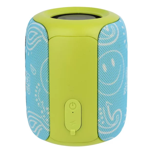 Justice Wireless Speaker- BLUE PAISLEY PRINT - DealJustDeal