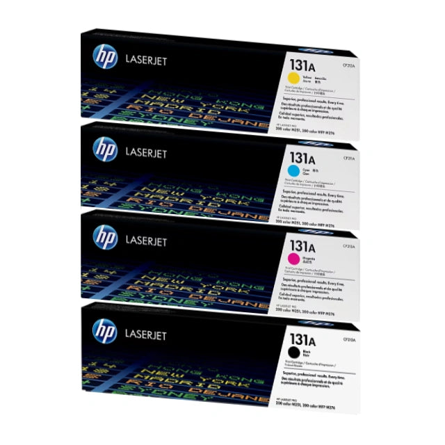 HP 131A Black/Cyan/Magenta/Yellow Standard Yield Toner Cartridge, Pack Of 4 - DealJustDeal