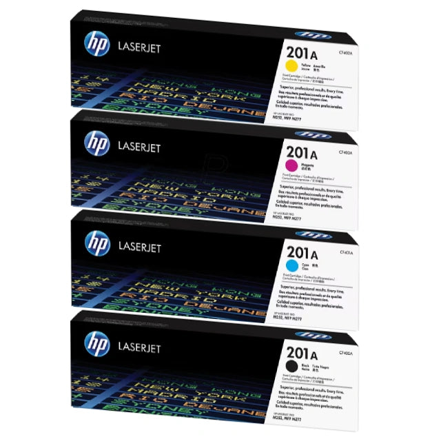 HP 201A Black/Cyan/Magenta/Yellow Standard Yield Toner Cartridge, Pack Of 4 - DealJustDeal