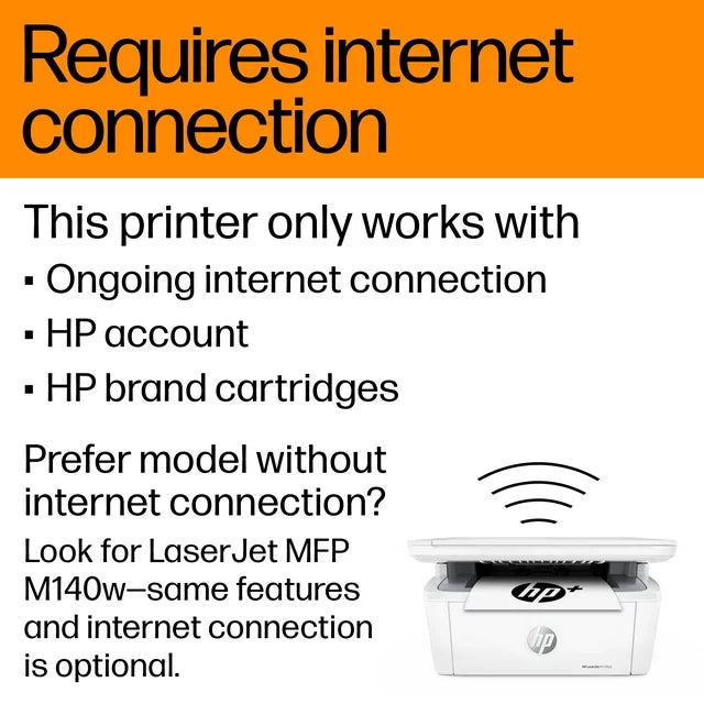 HP LaserJet MFP M139we Wireless Black & White Laser Printer with 6 Months of Instant Ink included with HP+ - DealJustDeal