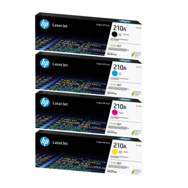 HP 210A Black/Cyan/Magenta/Yellow Standard Yield Toner Cartridge, Pack Of 4 - DealJustDeal