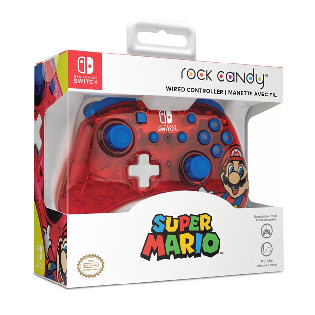 PDP Rock Candy Wired Controller: Mario Punch Nintendo Switch - DealJustDeal