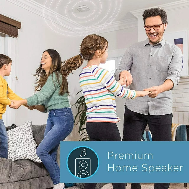 First Alert Smart Assistant Enabled Smoke Detector and Carbon Monoxide Detector Alarm with Premium Home Speaker, Onelink Safe & Sound by First Alert - DealJustDeal
