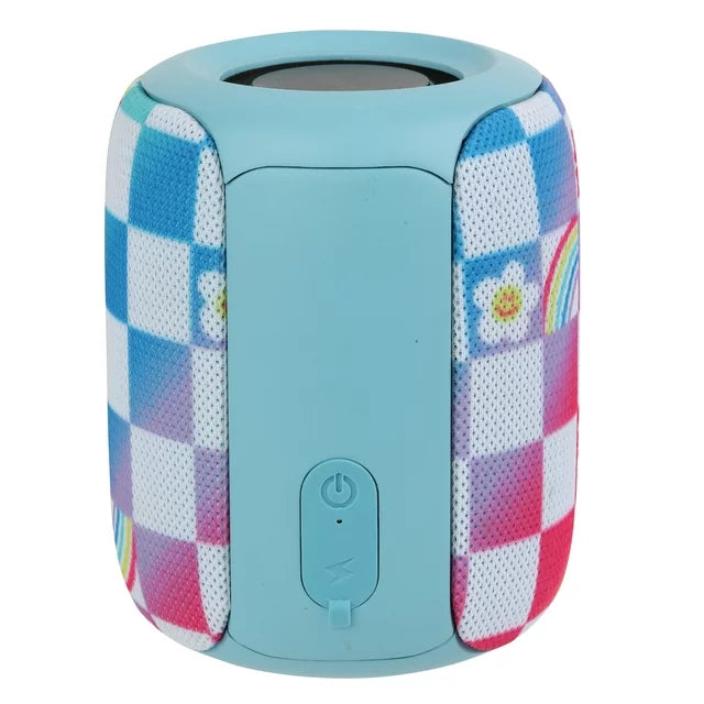 Justice Wireless Speaker-RAINBOW CHEKCBOARD PRINT - DealJustDeal