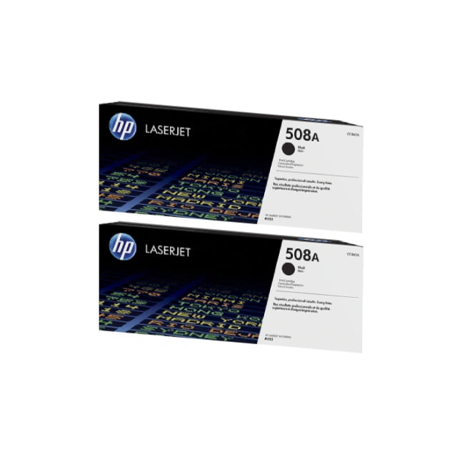 HP 508A Black Standard Yield Toner Cartridge (CF360A), Pack Of 2 - DealJustDeal