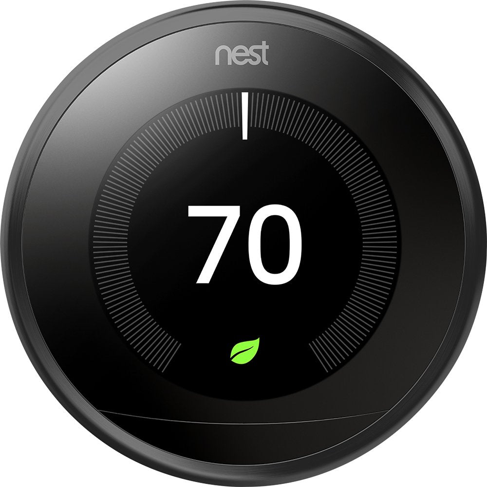 Google - Nest Learning Thermostat - 3rd Generation - Black - DealJustDeal