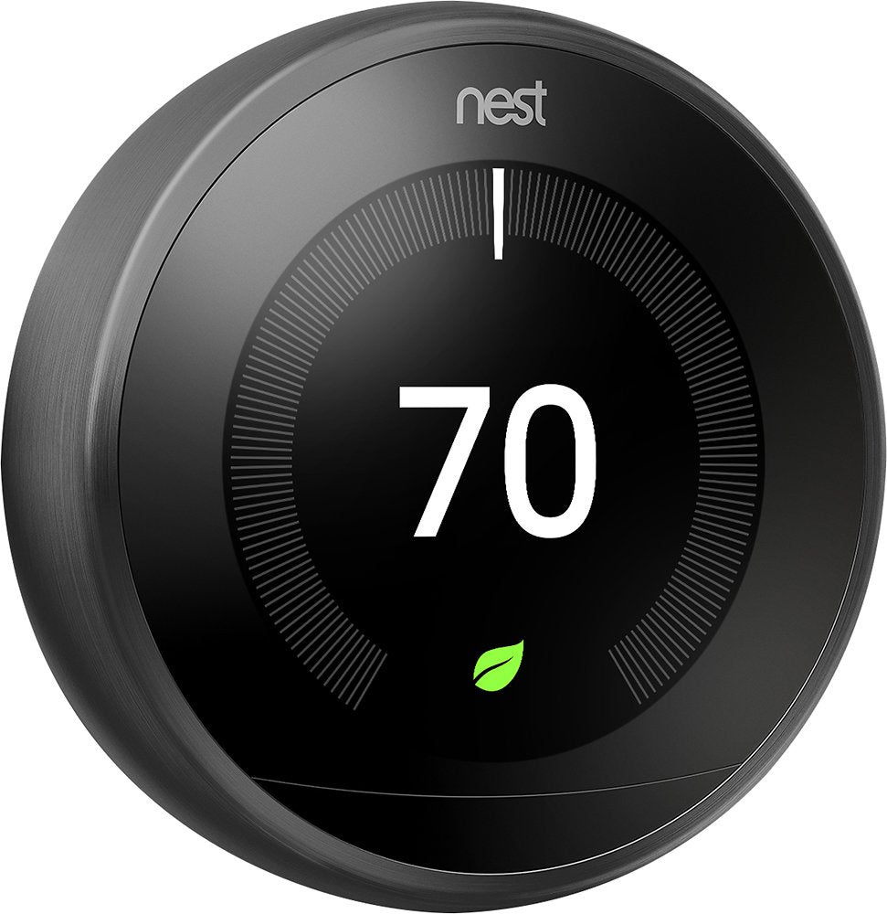 Google - Nest Learning Thermostat - 3rd Generation - Black - DealJustDeal