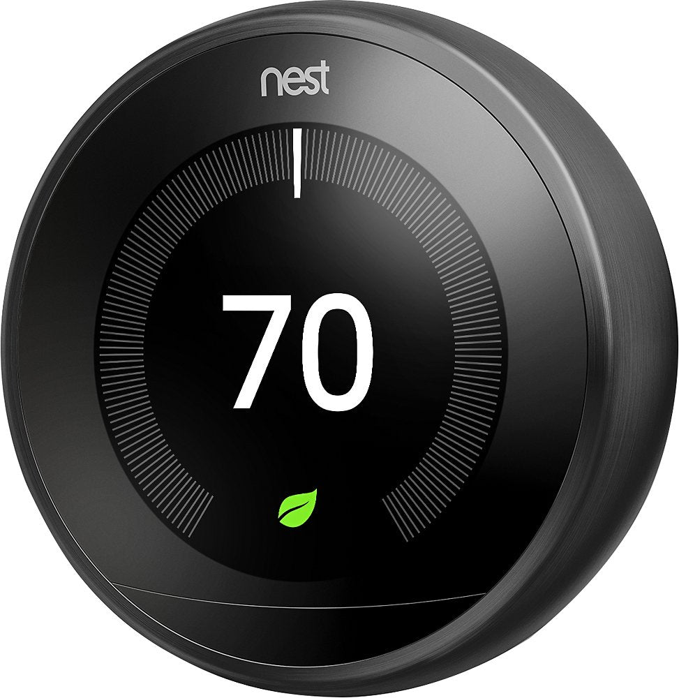 Google - Nest Learning Thermostat - 3rd Generation - Black - DealJustDeal