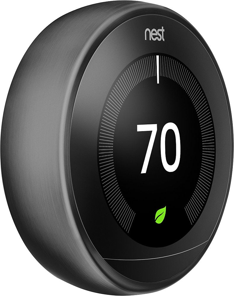 Google - Nest Learning Thermostat - 3rd Generation - Black - DealJustDeal