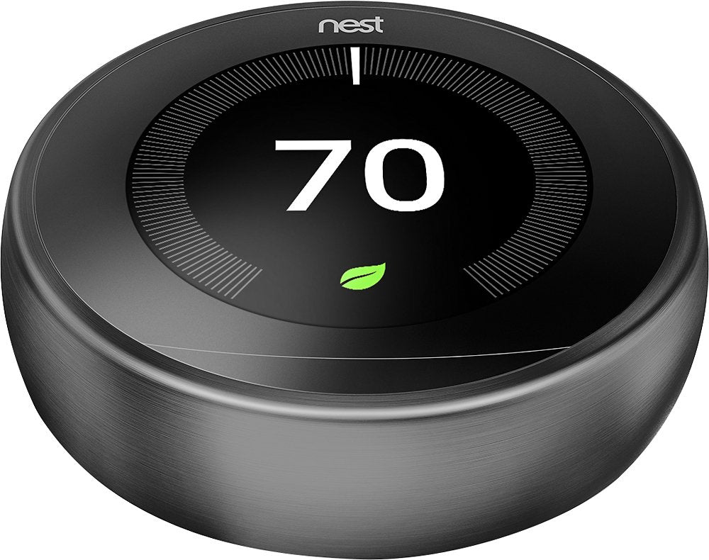 Google - Nest Learning Thermostat - 3rd Generation - Black - DealJustDeal