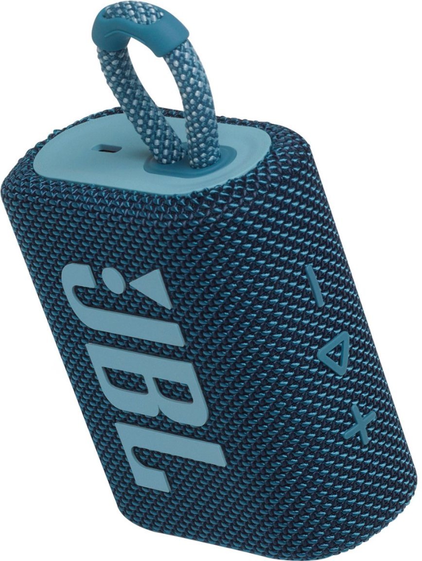 JBL - GO3 Portable Waterproof Wireless Speaker - Blue - DealJustDeal