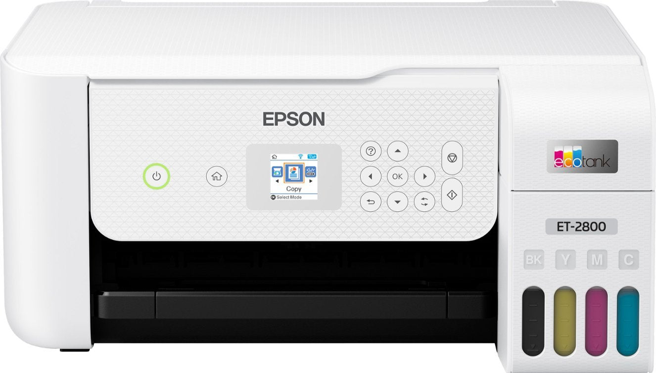 Epson EcoTank ET-2800 Wireless All-in-One Inkjet Printer, White - DealJustDeal