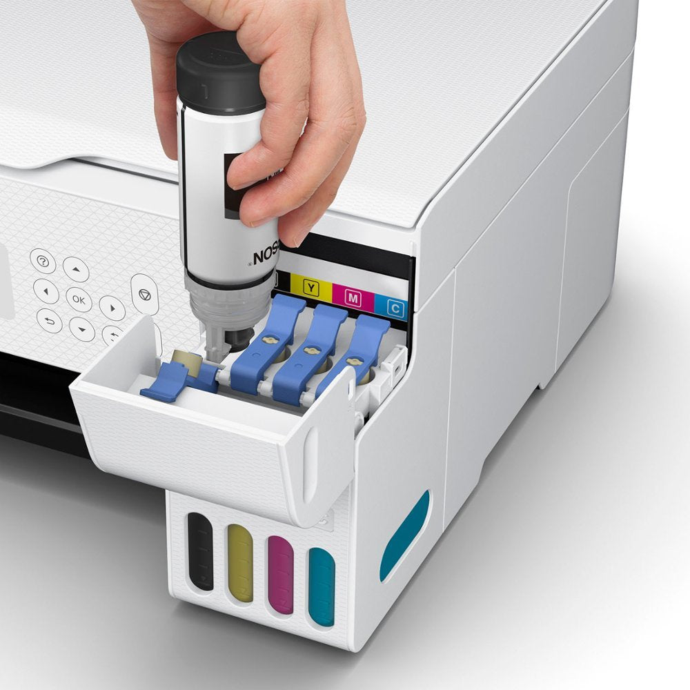 Epson EcoTank ET-2800 Wireless All-in-One Inkjet Printer, White - DealJustDeal