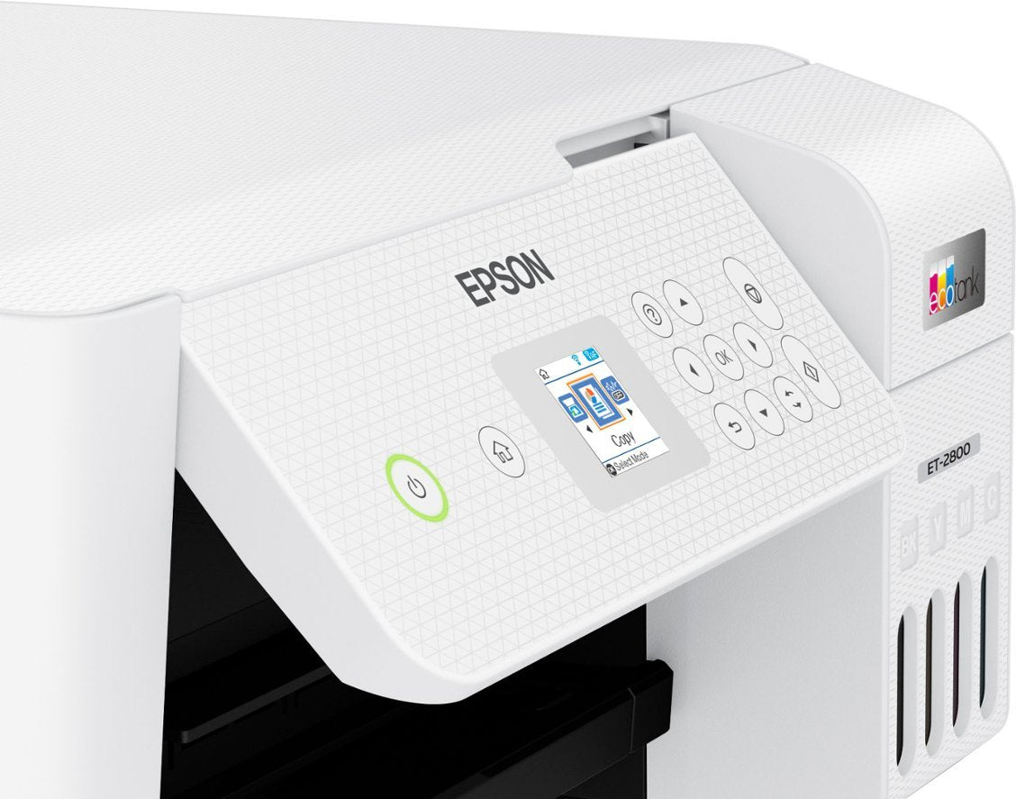 Epson EcoTank ET-2800 Wireless All-in-One Inkjet Printer, White - DealJustDeal