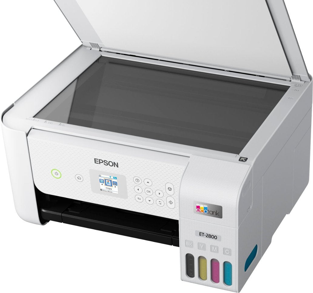 Epson EcoTank ET-2800 Wireless All-in-One Inkjet Printer, White - DealJustDeal