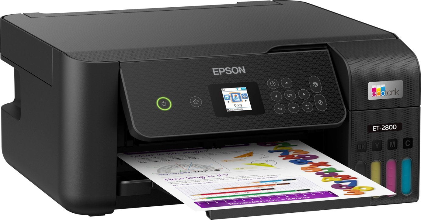Epson EcoTank ET-2800 Wireless Color All-in-One Inkjet Printer, Black - DealJustDeal