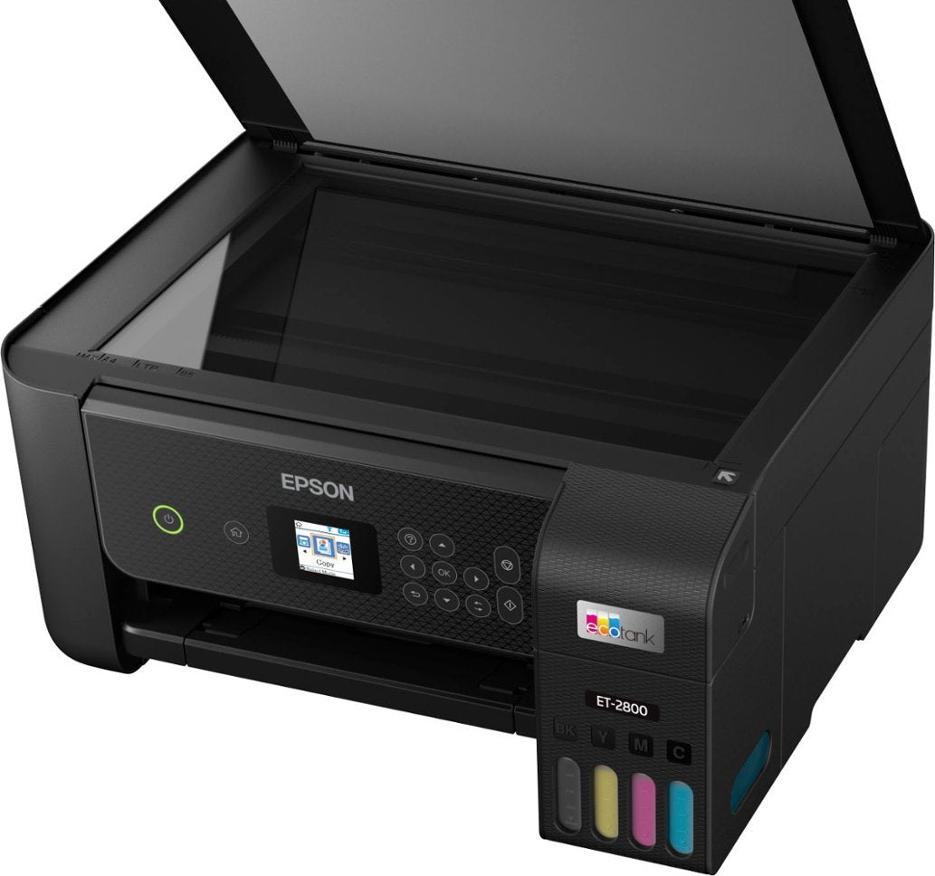 Epson EcoTank ET-2800 Wireless Color All-in-One Inkjet Printer, Black - DealJustDeal