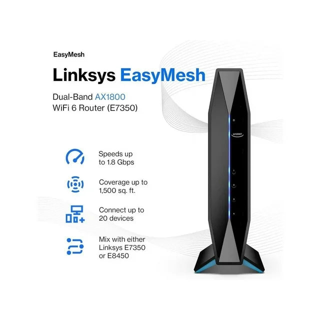 Linksys E7350 AX1800 Wi-Fi 6 Wireless Router - DealJustDeal