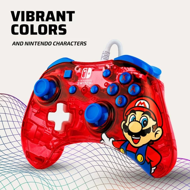 PDP Rock Candy Wired Controller: Mario Punch Nintendo Switch - DealJustDeal