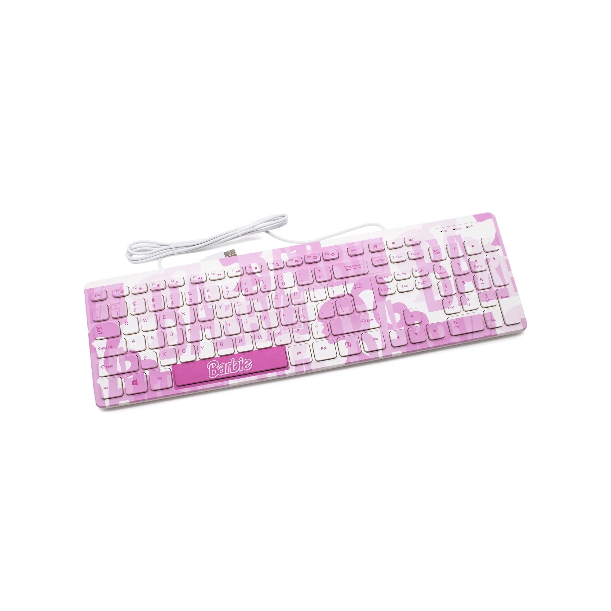 Barbie Printed Tech Bundle: Including Headphone + Mouse + Keyboard - DealJustDeal