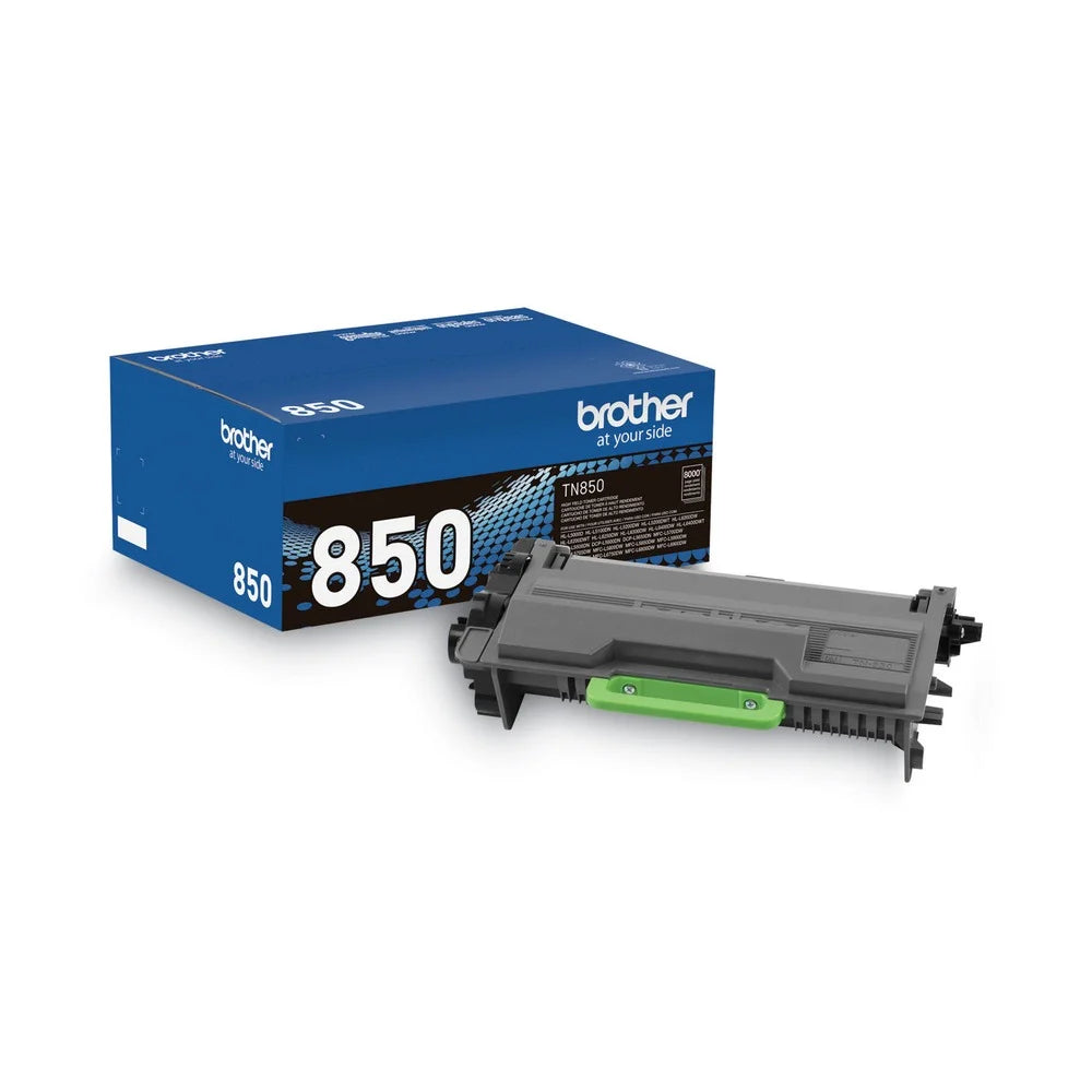 Brother TN-850 Black High Yield Toner Cartridge, Print Up to 8,000 Pages - DealJustDeal