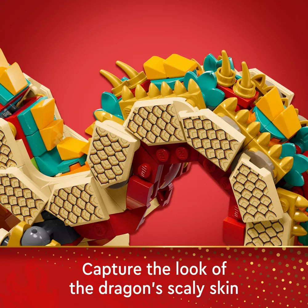 LEGO Spring Festival Auspicious Dragon Toy 80112 - DealJustDeal