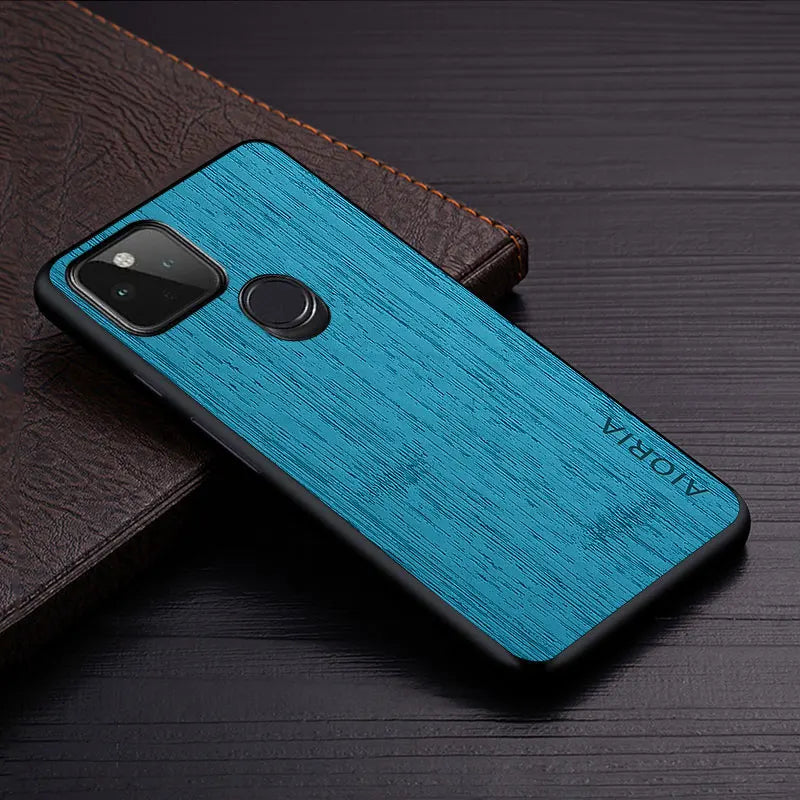 bamboo wood pattern Leather google Case - DealJustDeal