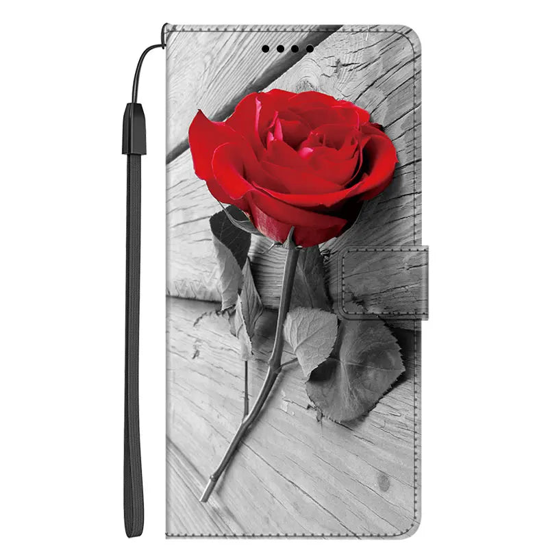 Stand Book Cover Wallet Flip Leather galaxy S Case - DealJustDeal