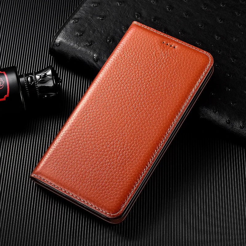 Litchi Grain Genuine Flip Leather Galaxy S Case - DealJustDeal