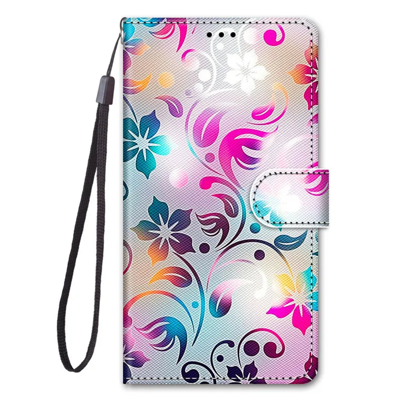 Flip Wallet Painted Leather Magnetic Galaxy A Case - DealJustDeal