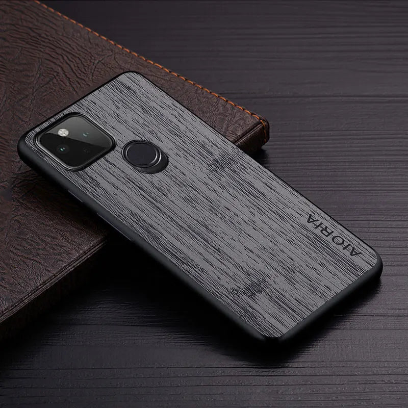 bamboo wood pattern Leather google Case - DealJustDeal