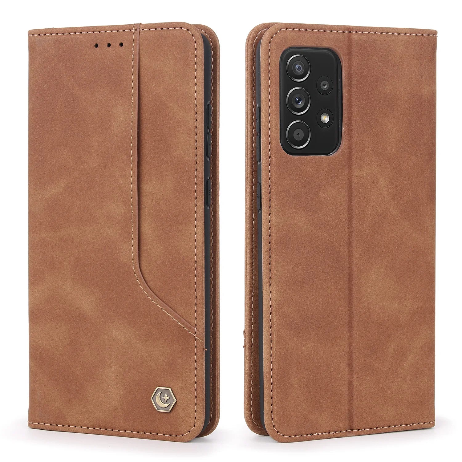 Magnetic Flip Wallet Card Holder Leather Galaxy A52 Case - DealJustDeal