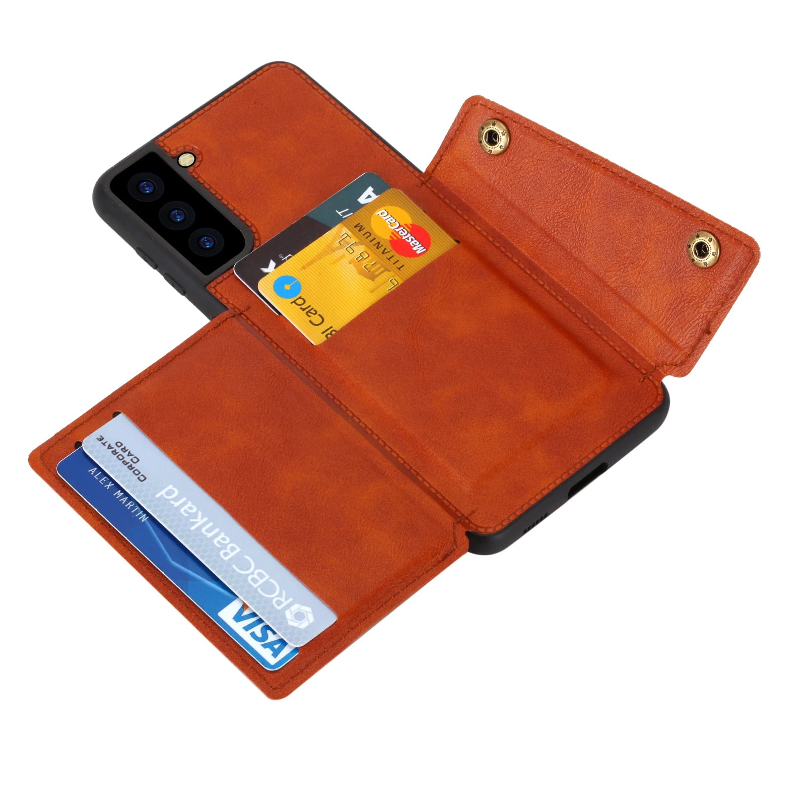 Wallet Card Holder Leather Galaxy Note and S Case - DealJustDeal