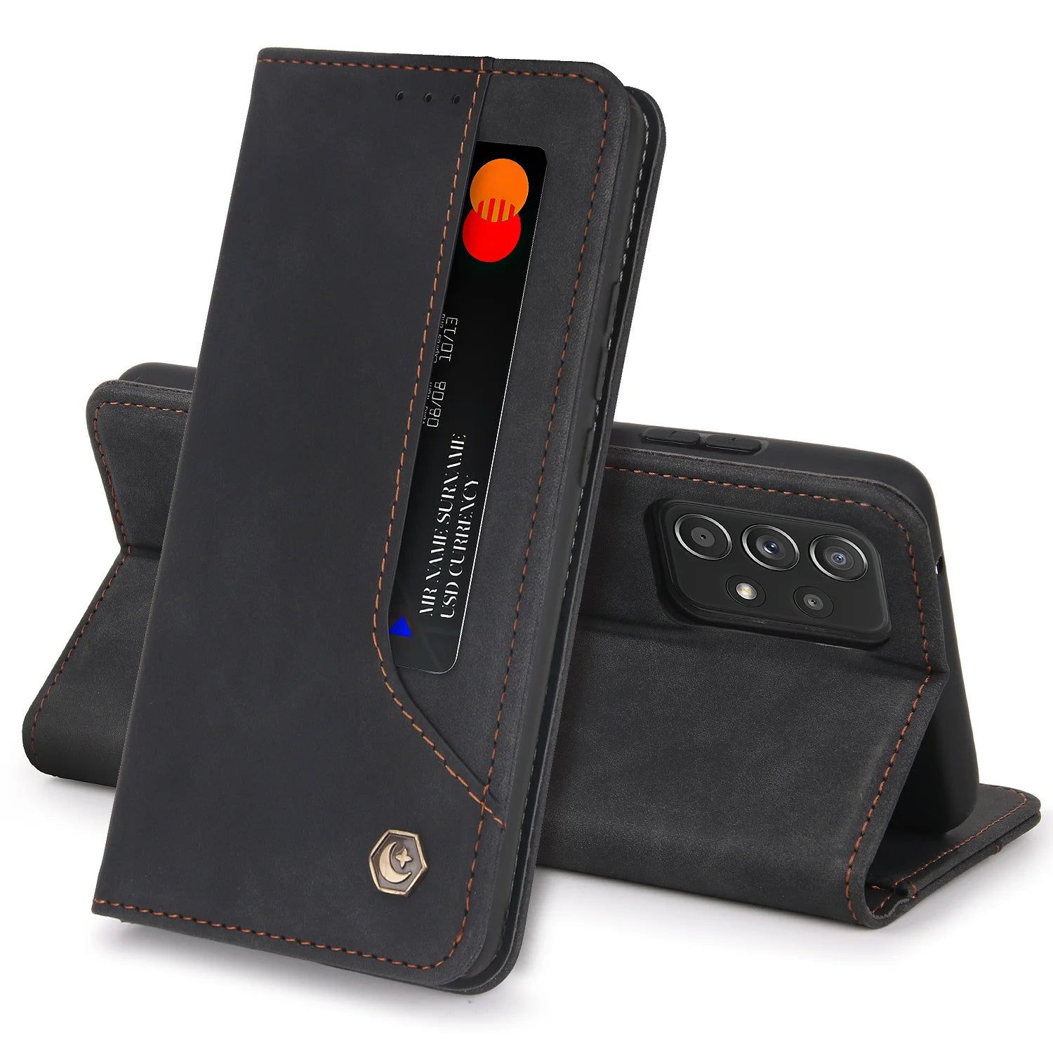 Flip Wallet Leather Galaxy A and M Case - DealJustDeal