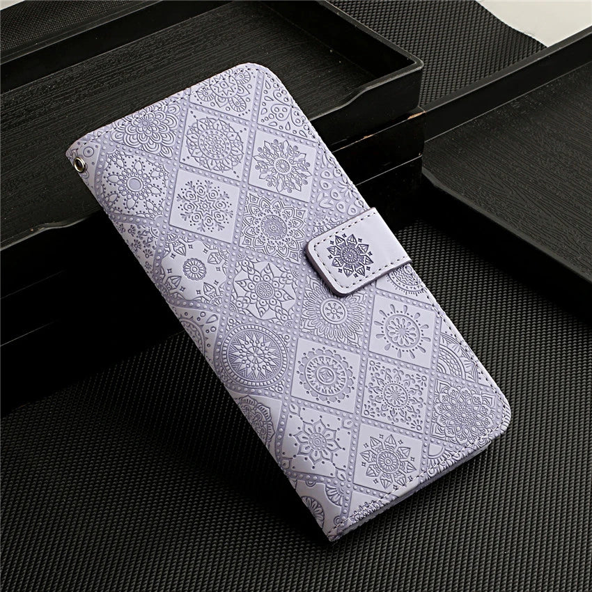 National Pattern Flip Wallet Leather iPhone Case - DealJustDeal