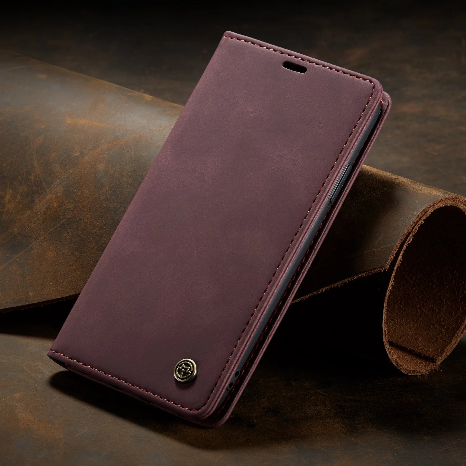 Leather Magnetic Flip Wallet Google Case - DealJustDeal