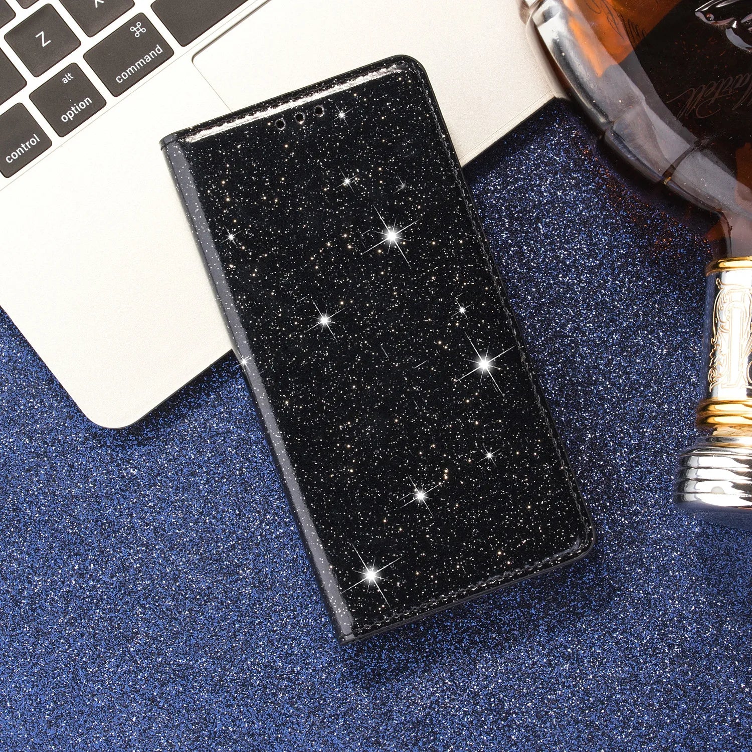 Glitter Leather Magnetic Flip Galaxy A, M and S Case - DealJustDeal