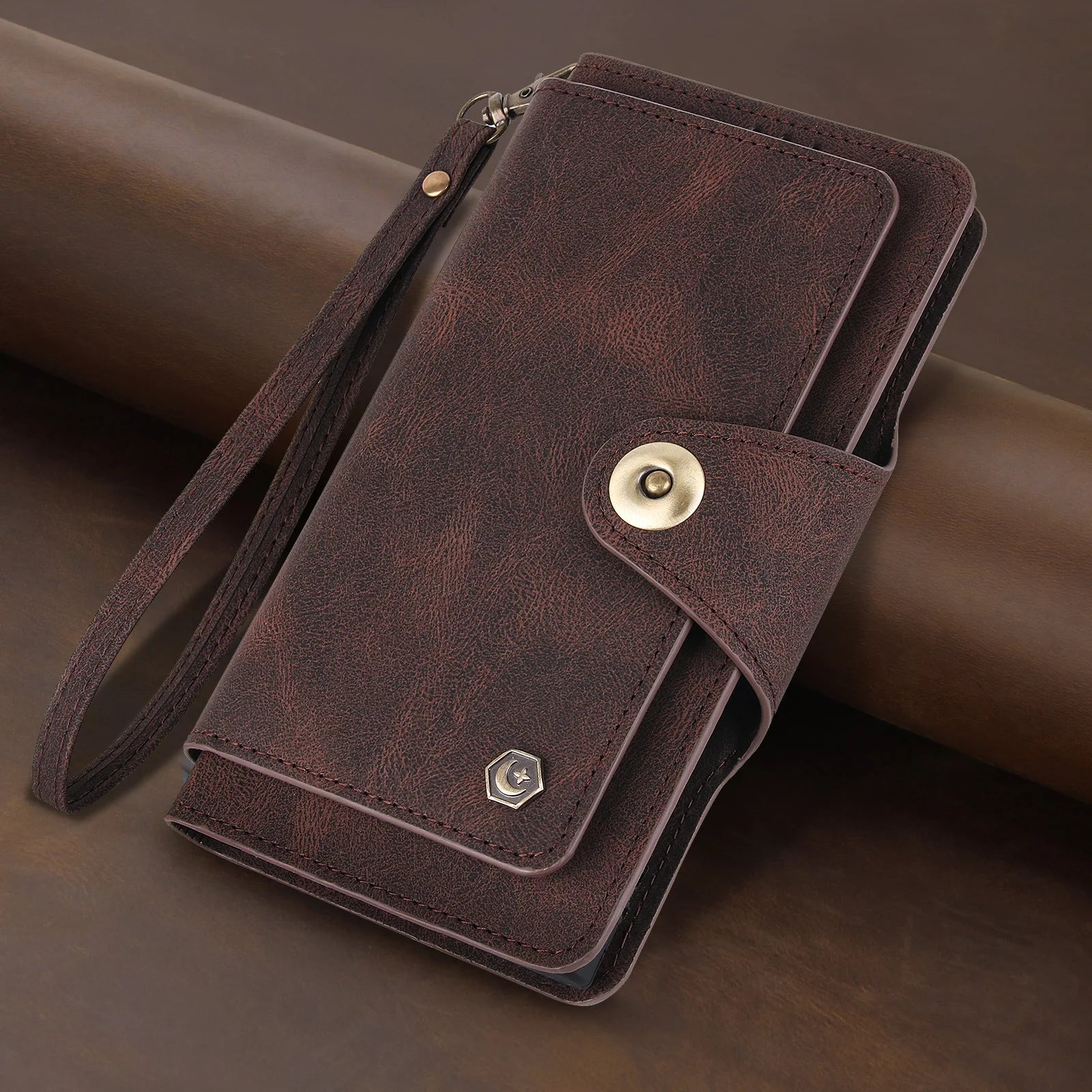 Card Slot Flip Wallet Leather Galaxy A and S Case - DealJustDeal