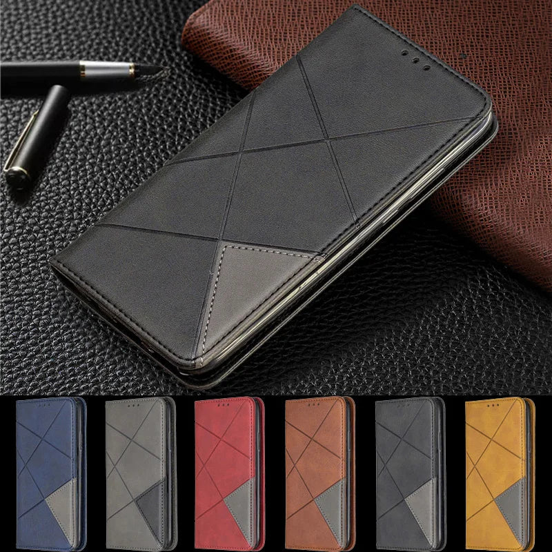 Flip Stand Magnetic Leather Slim Galaxy A Case - DealJustDeal