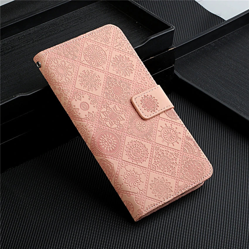 National Pattern Flip Wallet Leather iPhone Case - DealJustDeal