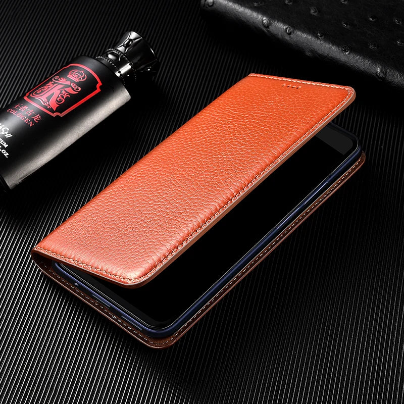 Litchi Grain Genuine Flip Leather Galaxy S Case - DealJustDeal