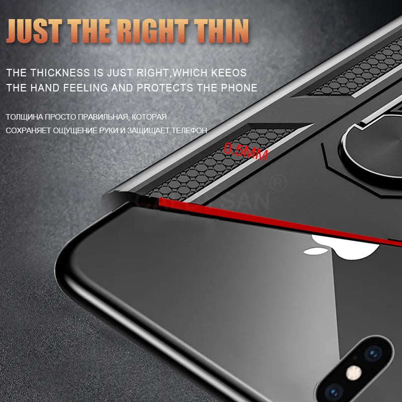 Armor Shockproof Magnet Metal Silicone Bumper iPhone Case - DealJustDeal