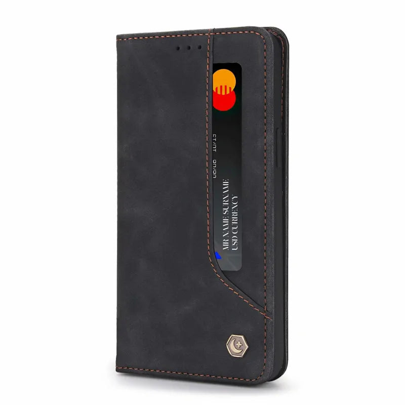 Flip Wallet Leather Galaxy A Case - DealJustDeal