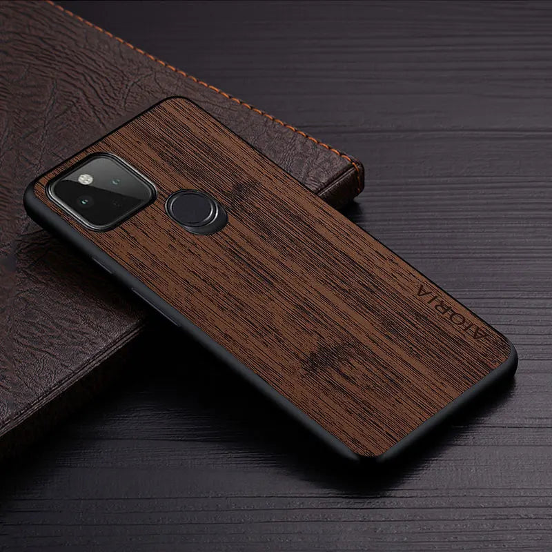bamboo wood pattern Leather google Case - DealJustDeal
