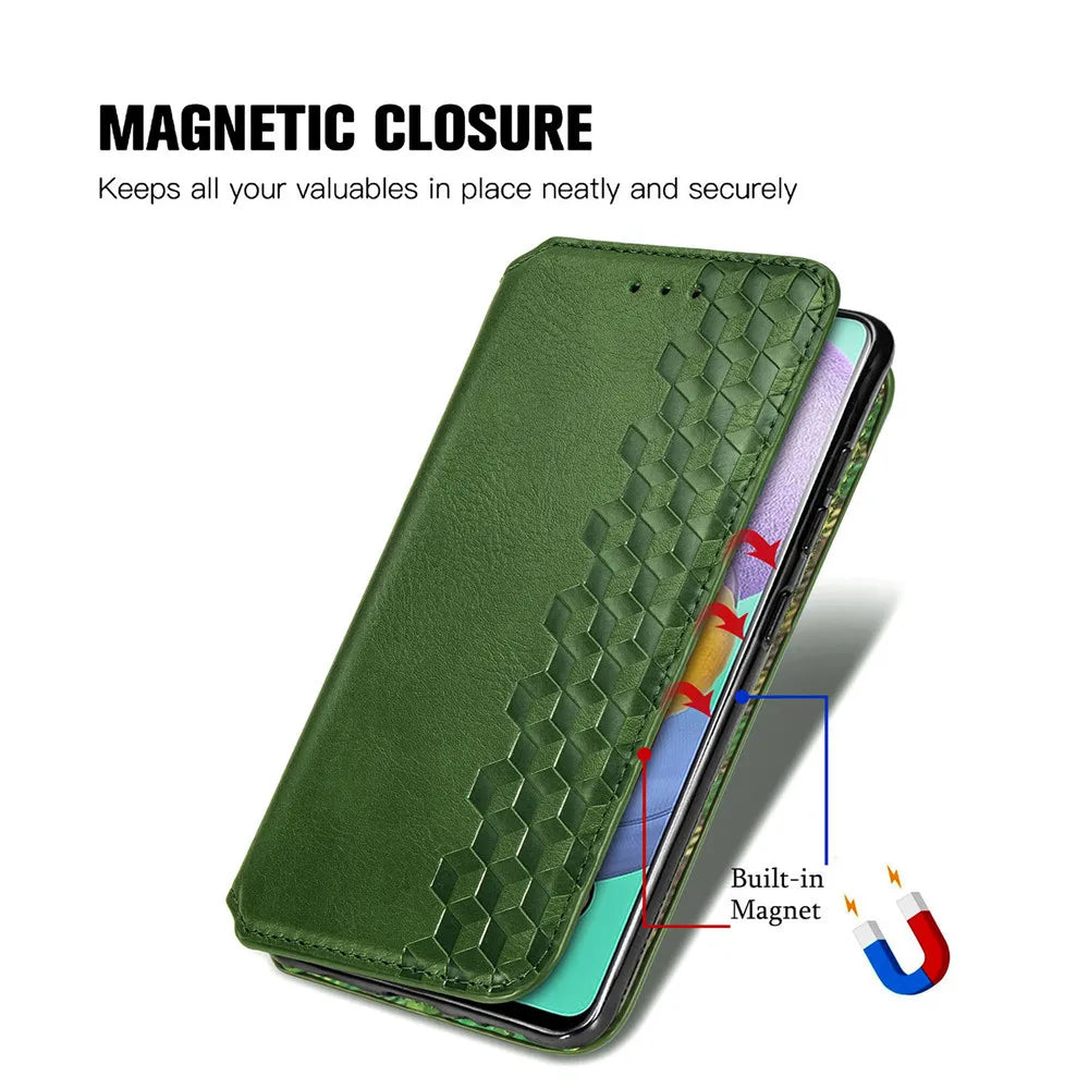 Wallet Card Stand Leather Flip Galaxy A, M, Note and S Case - DealJustDeal