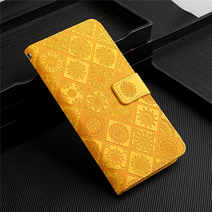 National Pattern Flip Wallet Leather iPhone Case - DealJustDeal