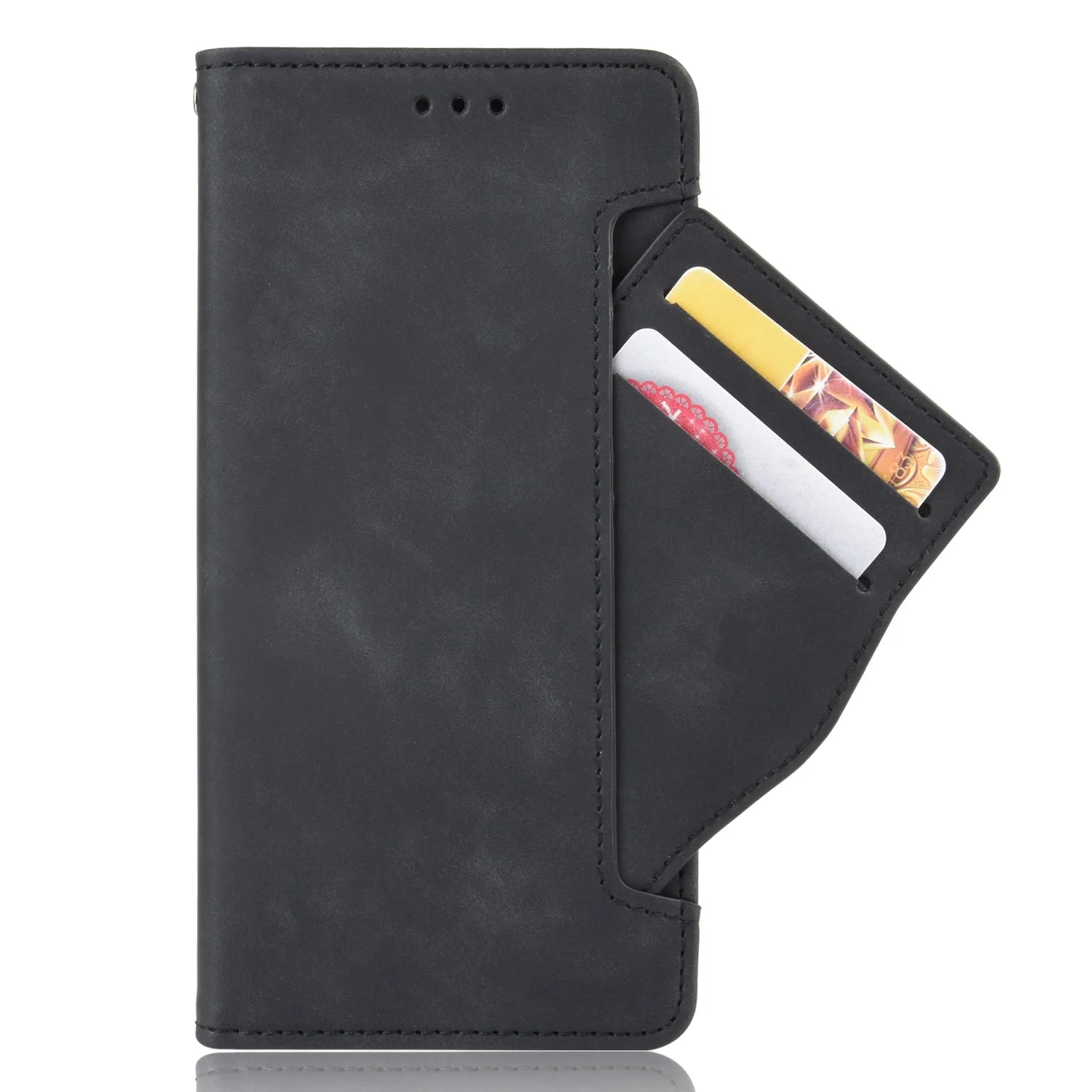 Card Slot Holder Magnetic Flip Wallet Leather Galaxy Z Fold Case - DealJustDeal