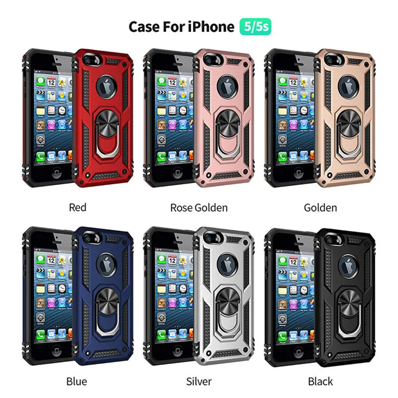 Magnet Ring Silicone iPhone Case - DealJustDeal