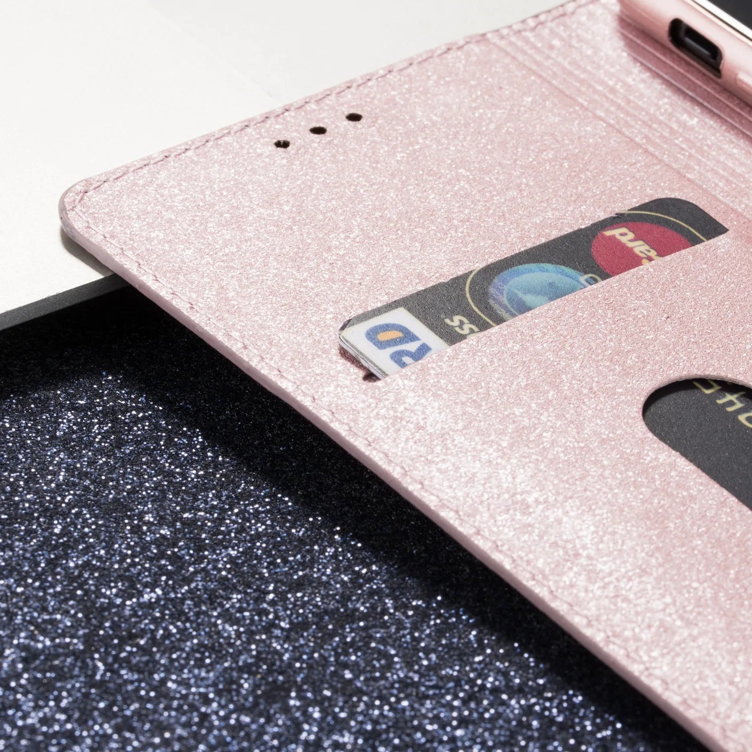 Glitter Magnetic Flip Leather Galaxy A, M and S Case - DealJustDeal